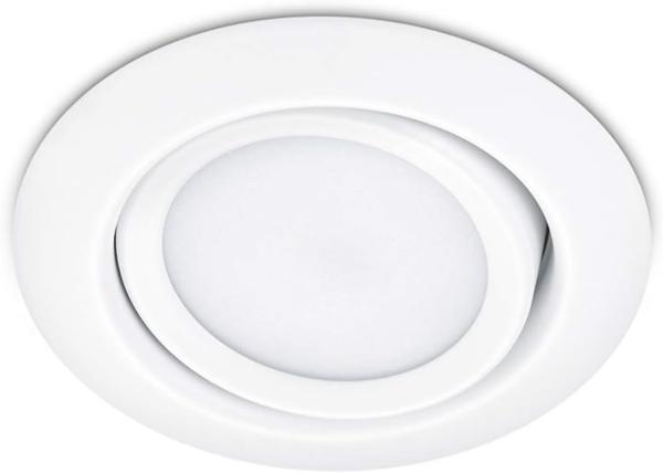 Runder LED Einbaustrahler RILA schwenkbar Weiß matt 5 Watt - Deckenbeleuchtung