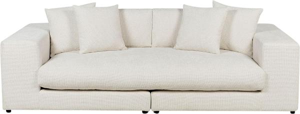 3-Sitzer Sofa cremeweiß mit Kissen GLORVIKA