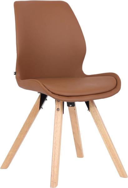 Stuhl Luna Kunstleder (Farbe: hellbraun)