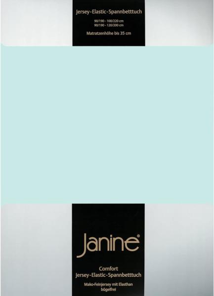 Janine Jersey Elastic Spannbetttuch|90x190 cm - 100x220 cm| morgennebel