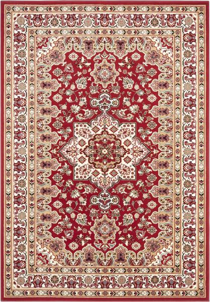 Orientalischer Kurzflor Teppich Parun Täbriz Rot - 80x150x0,9cm