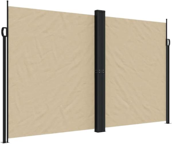 Seitenmarkise Ausziehbar Beige 200x600 cm 4004660