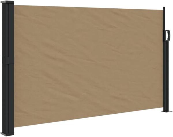 Seitenmarkise Ausziehbar Taupe 120x500 cm 4004409