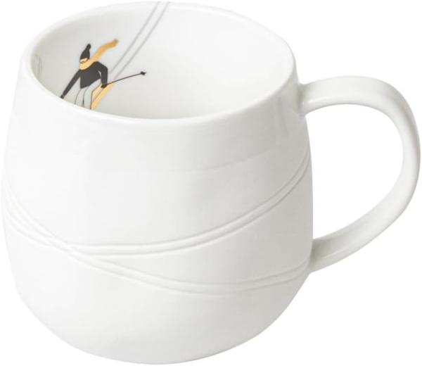 Schneetag. Tasse - Skifahren