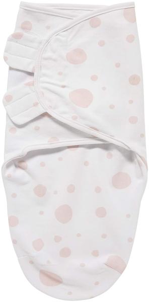 Meyco Baby Dots Pucksack, Erstausstattung Neugeborene (Pucktuch für Babys ab 4-6 Monaten, weicher Schlafkomfort, atmungsaktiv und feuchtigkeitsabsorbierend, Einschlafhilfe), Rosa