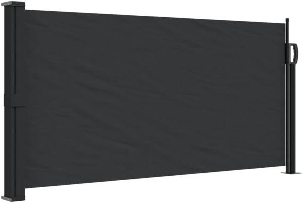 Seitenmarkise Ausziehbar Schwarz 100x500 cm 4004384