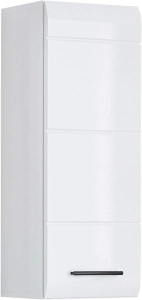 trendteam smart living Badezimmer Hängeschrank Wandschrank Skin, 30 x 77 x 24 cm in Weiß Hochglanz mit viel Stauraum