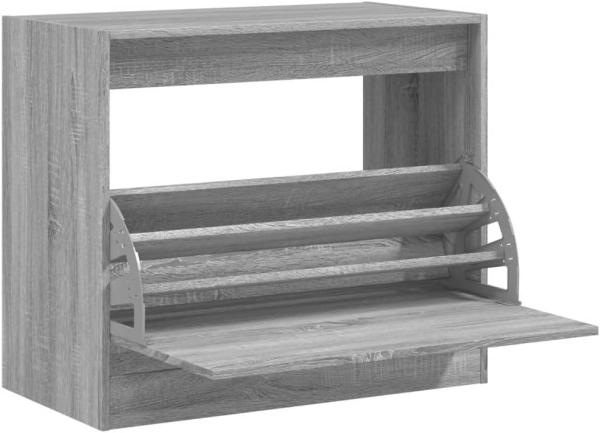 Schuhschrank Grau Sonoma 80x42x69 cm Holzwerkstoff