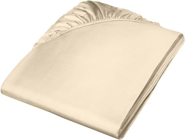 Fleuresse Mako-Satin-Spannlaken colours Farbe beige 2043 200x200