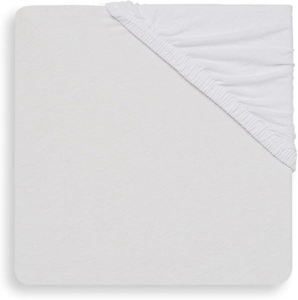 Jollein Spannbettlaken Jersey 70 x 140 cm Weiß Weiß
