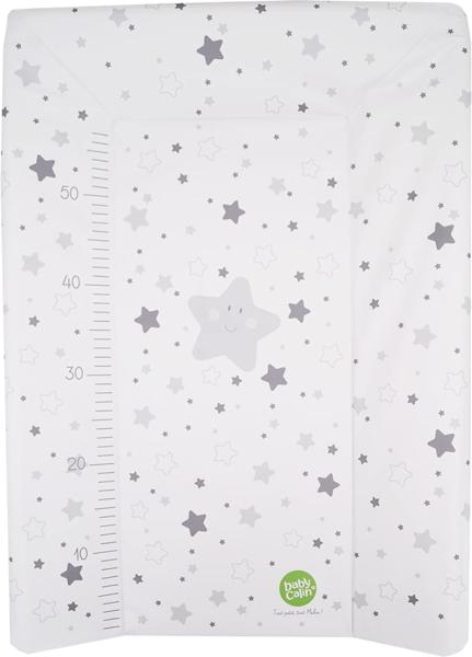 Babycalin Wickelauflage mit Sternen 50 x 70 cm grau