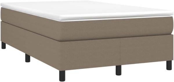 Boxspringbett mit Matratze Taupe 120x190 cm Stoff (Farbe: Taupe)