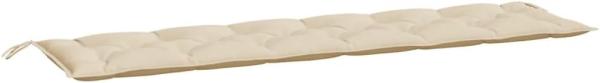 Gartenbank-Auflage Beige 200x50x7 cm Oxford-Gewebe