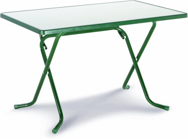Best Scherenklapptisch eckig 110x70cm grün Gartentisch