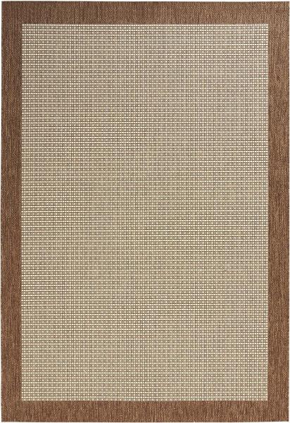 Flachgewebe Teppich Simple Braun - 120x170x0,8cm