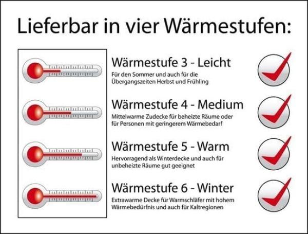 Vitaschlaf® Bio-Luxe-KBA TESTSIEGER W4 MEDIUM GANZJAHRESDECKE Organic 100% GÄNSE Daunendecke Deutsche Qualität Downpass (155 x 220 cm) Bild 9