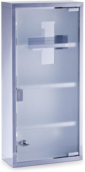 Zeller 18112 Medizinschrank, Edelstahl / 27 x 12 x 57 cm, rechteckig