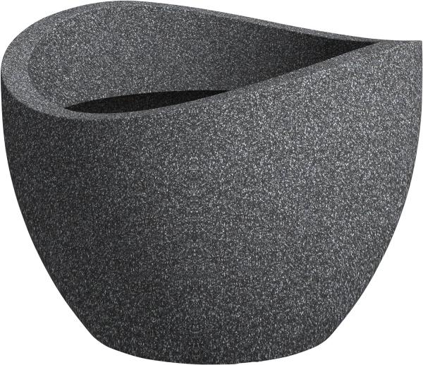 Scheurich Übertopf Wave Globe Serie 250 schwarz granit Ø 30 cm
