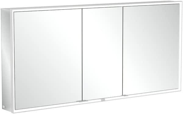 Villeroy & Boch My View Now, Spiegelschrank für Aufputz, mit Beleuchtung, 1600x750x168 mm, mit Sensordimmer, 3 Türen, A45516 - A4551600