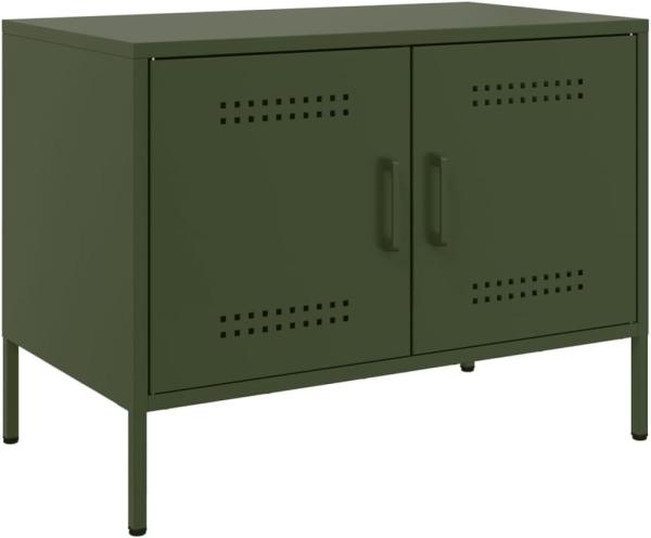 TV-Schrank Olivgrün 68x39x50,5 cm Stahl 842942