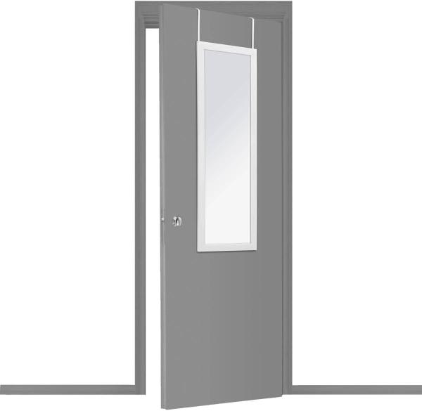 Spiegel an Türen in Aluminiumrahmen hängen, 110x36 cm - Atmosphera