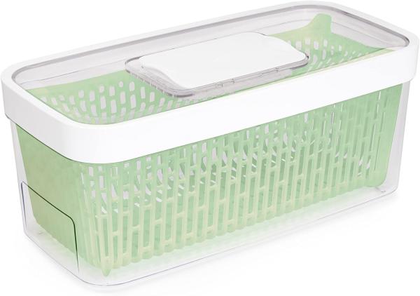 OXO Good Grips Greensaver-Frischhaltebox mit Deckel und Lüftung, groß – 4,7 l