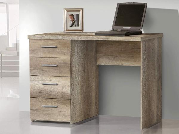 Schreibtisch >Balu< in Eiche Antik - 110x76,5x60cm (BxHxT)
