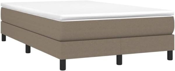 Boxspringbett mit Matratze Taupe 120x190 cm Stoff (Farbe: Taupe)