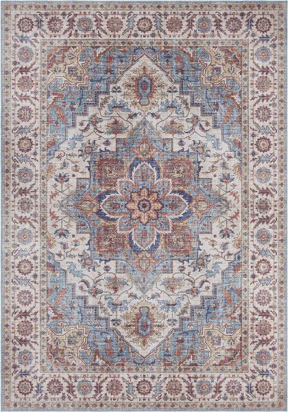 Vintage Teppich Anthea Cyanblau - 160x230x0,5cm