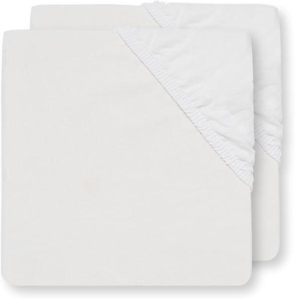 Jollein Spannbettlaken Baumwolle 40 x 80 cm Weiß