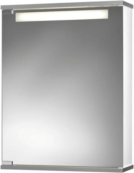 Jokey Spiegelschrank Cento mit LED Beleuchtung, Badezimmer Spiegelschrank 50 cm, inkl Steckdose, Lichtfarbe: neutralweiß