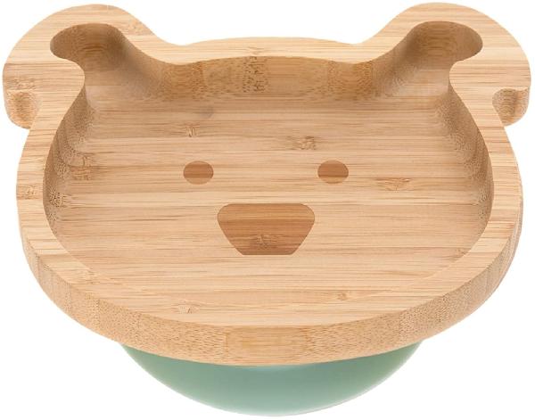 Laessig Little Chums Bamboo Teller Dogs Holz natur