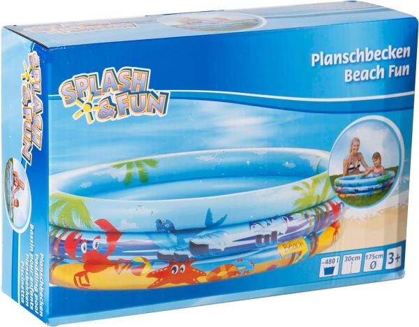 Splash & Fun Planschbecken Beach 175 cm