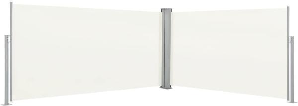 vidaXL Ausziehbare Seitenmarkise 160x600 cm Creme