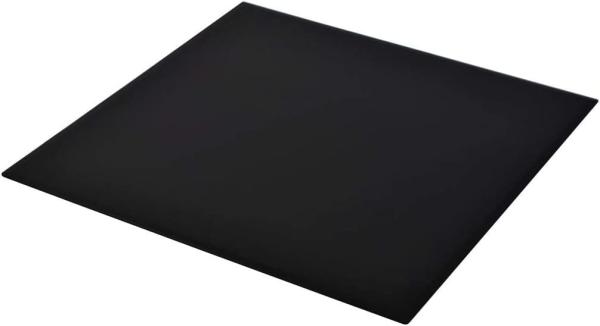 vidaXL Tischplatte Esstischplatte Glasplatte Ersatztischplatte Couchtischplatte Gartentischplatte Gehärtetes Glas Quadratisch 700x700mm Schwarz