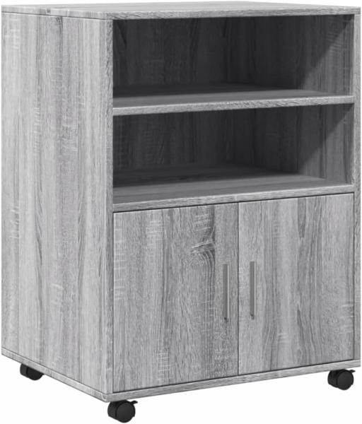 Rollschrank Grau Sonoma 60x48x81 cm Holzwerkstoff 853169