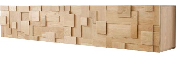 Lowboard Puzzle 220 cm Eiche Natur 4 Türen schwebend