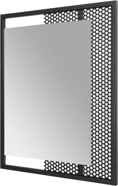 Spinder Design Spiegel Eckig 45x55 cm Mesh Mirror, Schwarz