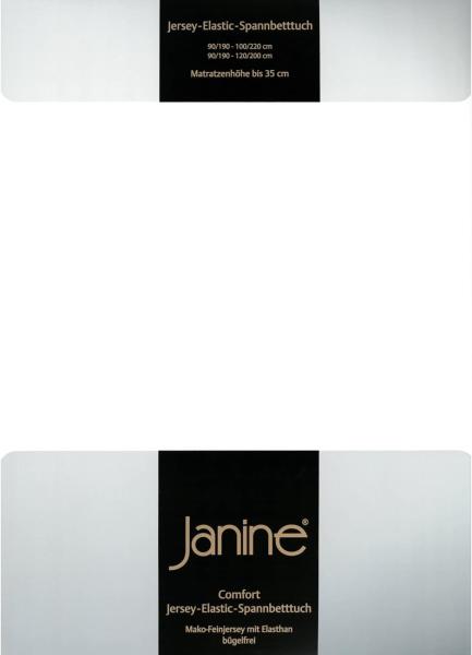 Janine Jersey Wasserbetten Spannbetttuch 5002, Größe:140x200 - 160x200 cm;Farbe:weiß