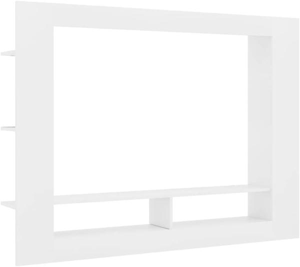 vidaXL TV-Schrank Weiß 152×22×113 cm Spanplatte