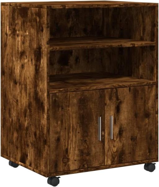 Rollschrank Räuchereiche 60x48x81 cm Holzwerkstoff 853168