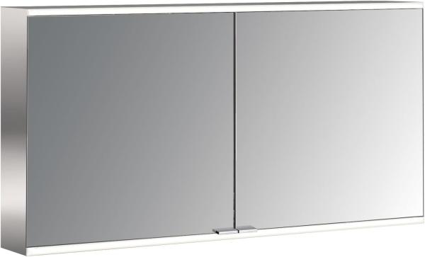 Emco prime 2 Lichtspiegelschrank, 1300 mm, 2 Türen, Aufputzmodell, IP 20, ohne Lichtpaket, Ausführung: Glasrückwand verspiegelt - 949705047