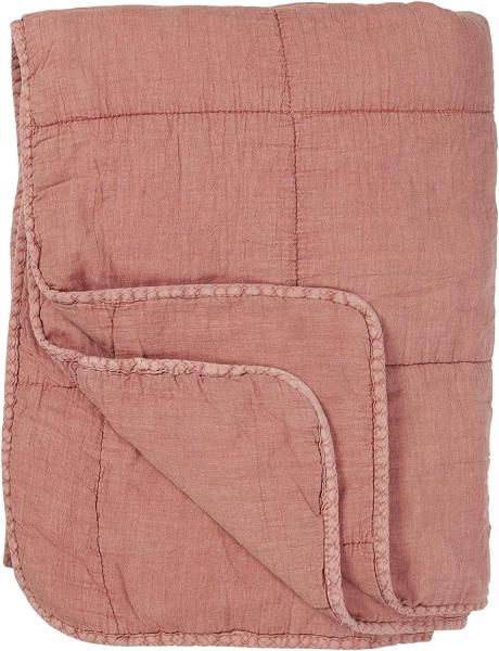 Decke Quilt Tagesdecke Überwurf Desert Rose Rot 180x130cm Ib Laursen 6208-64