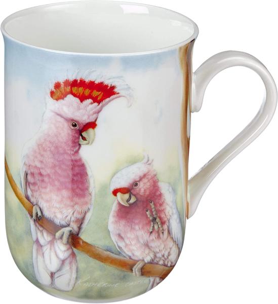 Becher 330 ml COCKATOOS Birds of Australia / Maxwell & Williams / Bone China / Katherine Castle / Kaffeebecher / Pott