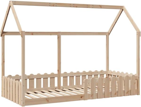 Kinderbett Hausbett 90x190 cm Massivholz Kiefer 850692