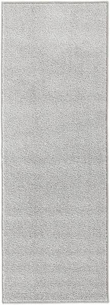 Kurzflor Teppich Pure Uni Grau - 80x300x1,3cm