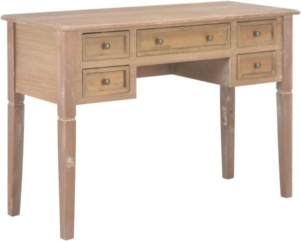 Schreibtisch, Holz Braun, 109,5 x 45 x 77,5 cm