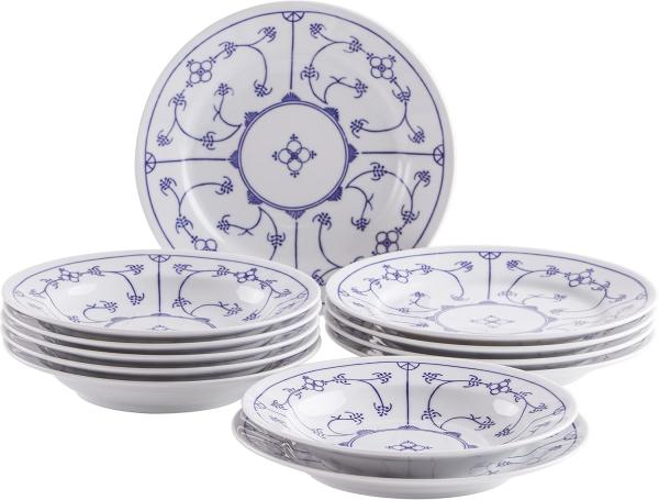 KAHLA Tradition Tafel-Set 12tlg. Blau Saks