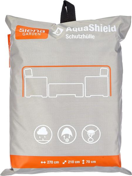 AquaShield Loungehülle 270x210xH70 cm hellgrau, 100% Polyester