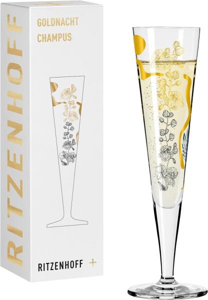 Ritzenhoff 1071038 Champagnerglas #38 GOLDNACHT Champus C. Lorenzo 2023 in Geschenkbox